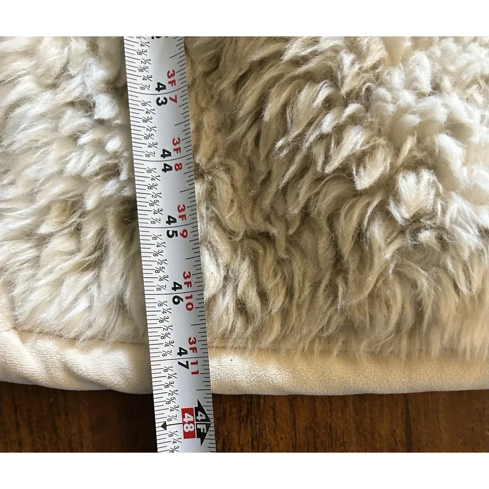 Pottery Barn Fawn Print Plush Fluffy Throw Blanket 58